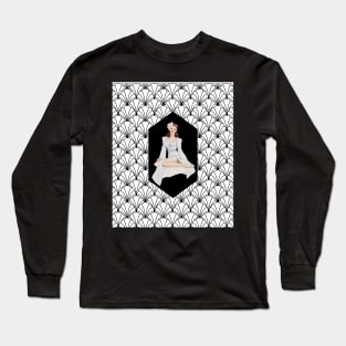 1920s Pin Up Girl - Art Nouveau - Art Deco - PinUp Girl Long Sleeve T-Shirt